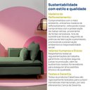 Ver mais imagens de Sofá Modular Chaise Braço Lateral com Pé Madeira Sôma CabeCasa MadeiraOriginals