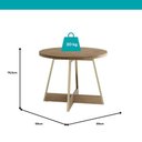 Ver imagem 3 de Mesa de Jantar Redonda 90cm Átria 1594 Carraro Dourada