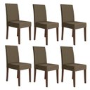 Ver imagem 6 de Sala de Jantar Mesa Liz 160x90 com Vidro 6 Cadeiras Josi Poliman
