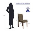 Ver imagem 7 de Sala de Jantar Mesa Liz 160x90 com Vidro 6 Cadeiras Josi Poliman