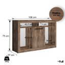 Ver imagem 4 de Rack para Tv até 42 Polegadas Sala Multiuso 1 Porta Rústico