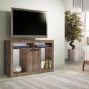 Ver imagem 1 de Rack para Tv até 42 Polegadas Sala Multiuso 1 Porta Rústico