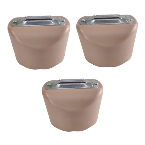 Descascador Fatiador Manual Legumes Kit 3 Uni Aço Inoxidavel