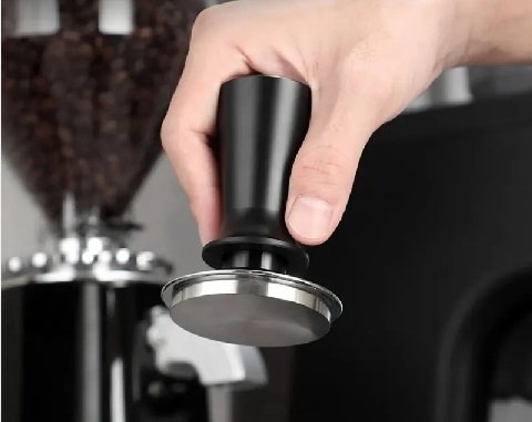 Tamper Barista com Mola Calibrado 58mm Aço Inoxidável Preto - 4