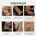 Ver imagem 6 de Kit Meia Parede Ripada Autocolante Laminada 10RIPAS de 1,1m Nogueira Natural com Acabamento Superior