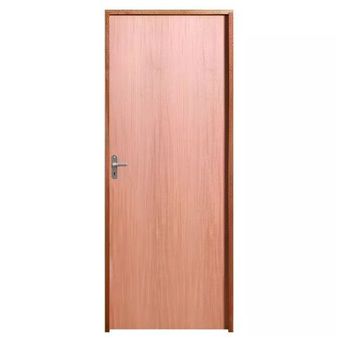 Porta de Madeira Semi-oca Padrão Curupixá Lisa Bat.11 Cm Eco Fech. Comum Interna 210x92 Lado Direito