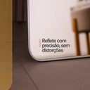 Ver imagem 6 de Espelho Grande Oval com Base Reta Corpo Inteiro 150x60 Cm com Suporte de Chão