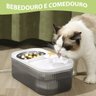 Bebedouro Comedouro Gato Cachorro Pet Filtro Agua Potavel Raçao Alimentaçao Saudavel Silencioso USB  - 8