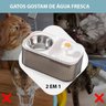 Bebedouro Comedouro Gato Cachorro Pet Filtro Agua Potavel Raçao Alimentaçao Saudavel Silencioso USB  - 12