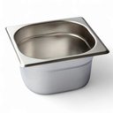 Ver imagem 6 de Kit 3 Cubas Gastronômica Inox Gn 1/6 100mm sem Alça Prateada