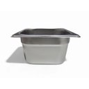 Ver imagem 5 de Kit 3 Cubas Gastronômica Inox Gn 1/6 100mm sem Alça Prateada