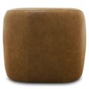 Ver imagem 6 de Poltrona Decorativa Giratória Orgânica Donk L08 Couro Camel - Mpozenato