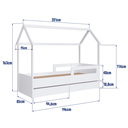 Ver imagem 6 de Cama Infantil Montessoriana Gavetões Branco