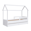 Ver imagem 2 de Cama Infantil Montessoriana Gavetões Branco