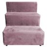 Escada Pet para Cães e Gatos Teddy 3 Degraus Rose - 2