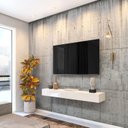Ver imagem 1 de Rack Suspenso para TV até 55 Polegadas MDF 110cm Dior Off White