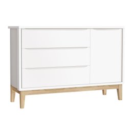 Quarto De Bebê Completo Berço Guarda Roupa e Cômoda - Classic New - 4