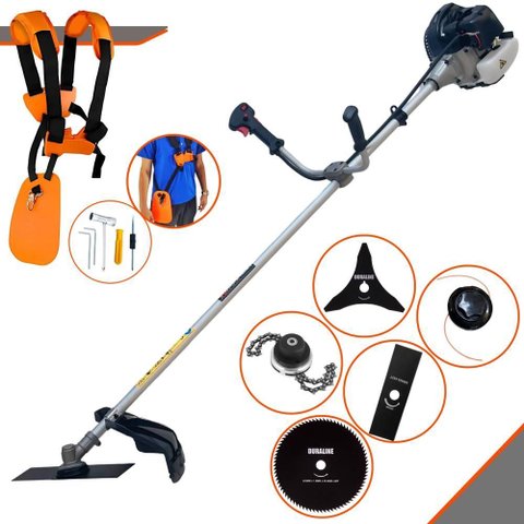 Roçadeira Multifuncional Anmax Cg430b À Gasolina 43cc 1,7hp 12.000rpm C/ 5 Opções de Corte