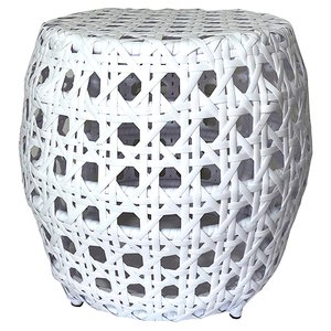 Puff Bahamas Colmeia - Decoração, Jardim, Banco, Seat Garden, Área - Branco