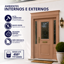 Ver imagem 2 de Tinta Esmalte Premium Brilhante Cor Marrom Conhaque 225ml Baixo Odor Secagem Rápida Durín