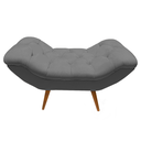 Ver imagem 2 de Recamier Sofá Calçadeira 1 M Realeza:suede Cinza Escuro
