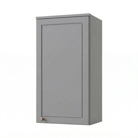 Armário Aéreo para Cozinha 1 Porta 40cm Americana Cinza Crystal