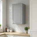 Ver imagem 1 de Armário Aéreo para Cozinha 1 Porta 40cm Americana Cinza Crystal