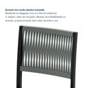 Ver imagem 5 de Kit 2 Cadeiras de Jantar Estofadas Estrutura em Aço Barcelona Prata/Preto