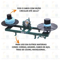Máquina para Medir e Enrolador Fios Cabos Uso Balcão Erbra - 3