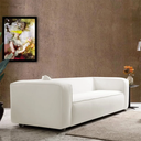 Ver imagem 4 de Sofá Cecília Orgânico 2 Lugares 160cm Sala de Estar Bouclé Branco - Incasa Decor