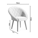 Ver imagem 5 de Kit C/02 Poltrona Decorativa Emilia Azul