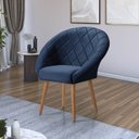 Ver imagem 2 de Kit C/02 Poltrona Decorativa Emilia Azul