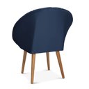 Ver imagem 4 de Kit C/02 Poltrona Decorativa Emilia Azul