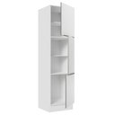 Ver imagem 7 de Paneleiro Madesa Lux 60 cm 3 Portas Branco/Branco Veludo