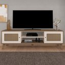 Ver imagem 2 de Rack Bancada para Tv 75 Polegadas 180 Cm 4525 Carvalho Off White Arly