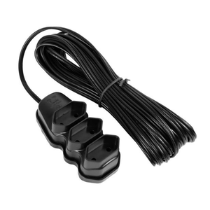 Extensão Elétrica 5 Metros 3 Tomadas Pl 2x0.75 Cor Preta