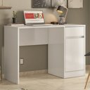 Ver imagem 2 de Mesa Para Computador Escrivaninha Office 1 Porta 1Gaveta Morada D02 Branco - Mpozenato