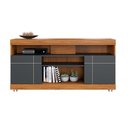 Ver imagem 2 de Rack Bancada Yara com Mesa de Centro Jeri Noce Milano Preto Acetinado - Colibri