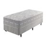 Conjunto Cama Box Solteiro Molas Ensacadas Alabama 88x188x61cm - 1