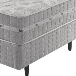Conjunto Cama Box Solteiro Molas Ensacadas Alabama 88x188x61cm - 2