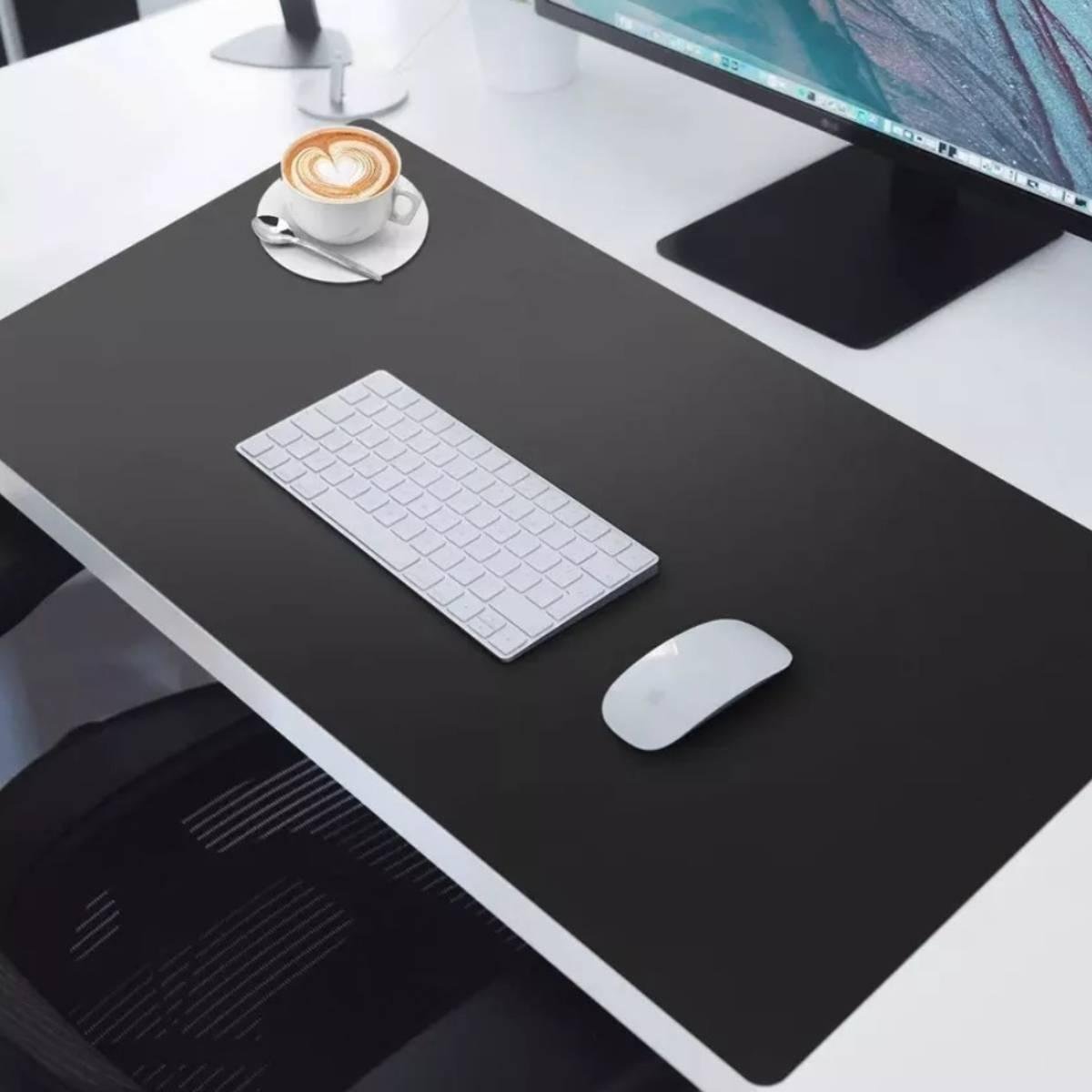 Mouse Pad Grande 70x30cm Gamer Jogos Antiderrapante Preto - 9