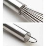 Fouet Batedor de Ovos Bolo em Inox Profissional 35 Cm Luxo - 3