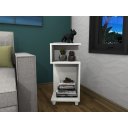 Ver imagem 1 de Mesinha Lateral Apoio de Centro Canto Aparador / Branco