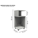 Ver imagem 5 de Mesinha Lateral Apoio de Centro Canto Aparador / Branco