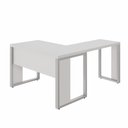 Ver imagem 5 de Mesa Escritório em L 120 cm X 150 cm Design Industrial F5 Office Cor:Cinza