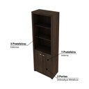 Ver imagem 3 de Estante 2 Portas 4 Prateleiras Tecno Mobili - Rústico