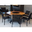 Ver imagem 5 de Jogo de Mesa Jantar 1,50m Zurick Madeira Pétalas 6 Cadeiras Amélia