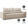 Sofá Lord 2,00m Retrátil e Reclinável Velosuede - Netsofas - 4