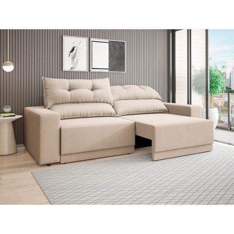 Sofá Lord 2,00m Retrátil e Reclinável Velosuede - Netsofas