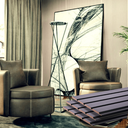 Ver imagem 1 de Painel Ripado/forro Lambri Preto 2750 X 455 X 9mm - Caixa com 4 Painéis = 5m2